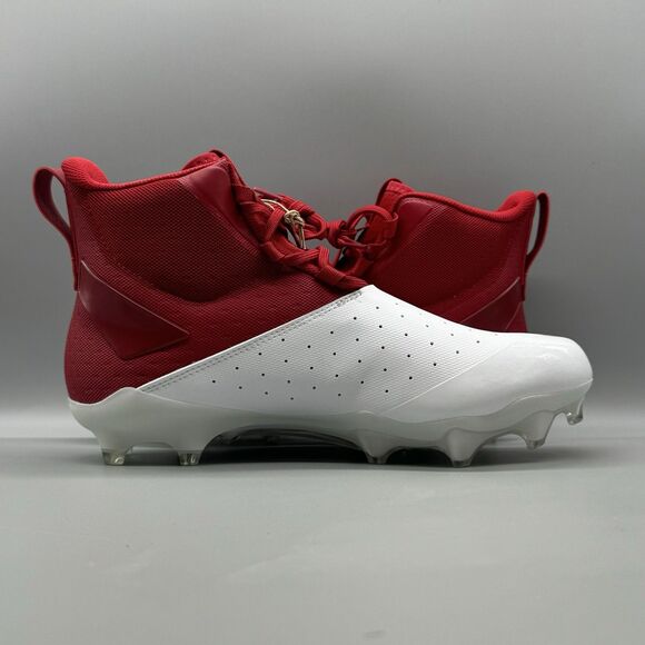 Adidas Adizero Chaos Football Cleats White Red Men\'s Size 10 IF5119 High Top main image 8